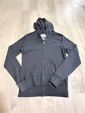 Nike Women's Black Full-Zip Hooded Sweatshirt